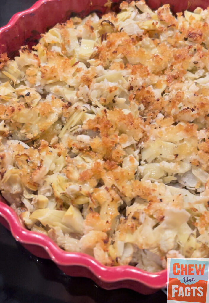 Potato Cauliflower Artichoke Bake – Rust Nutrition Services – Chew The Facts®